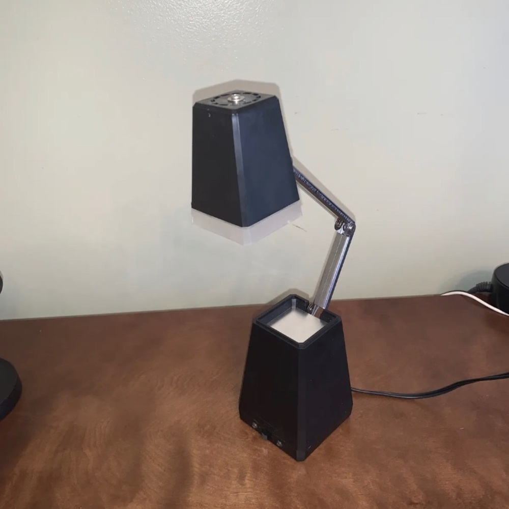 1960’s Vintage High/Low Intensity Pyramid Table Desk Lamp - Folding Adjustable